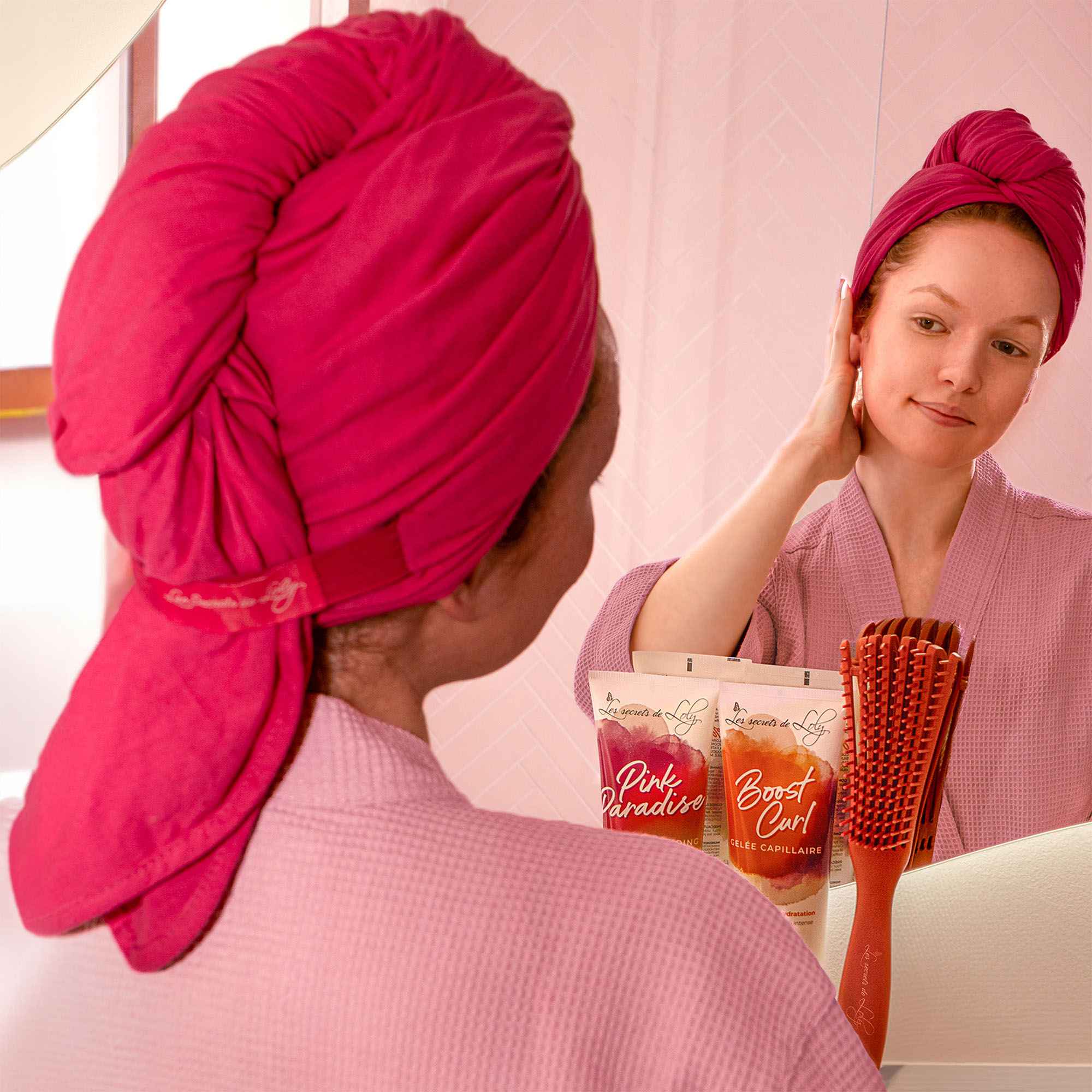 Twist-Shirt Towel - Serviette douce en coton Jersey